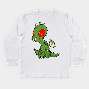 Compendium of Arcane Beasts and Critters - Chupacabra (textless) Kids Long Sleeve T-Shirt